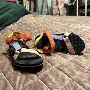 Multi-colored Velcro Sandals